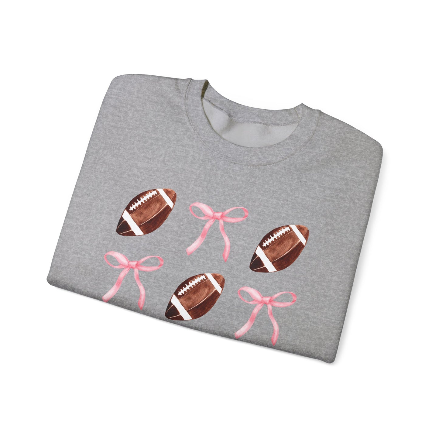 Football Bows Unisex Crewneck