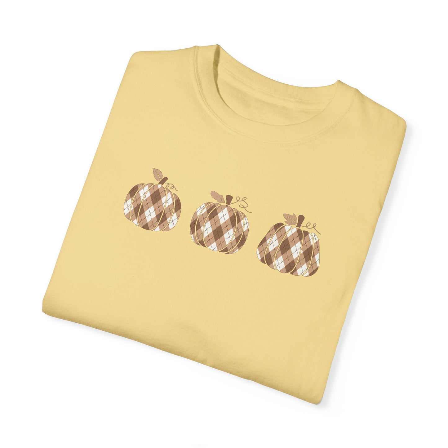 Plaid Pumpkins Comfort Colors Tee