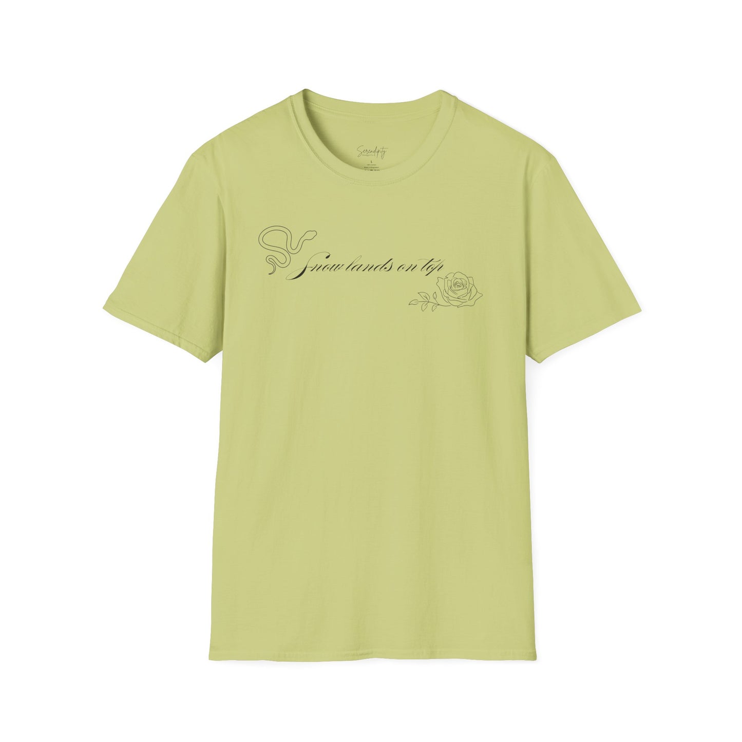 Snow Lands On Top Soft Style Tee