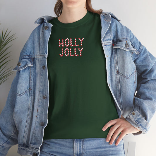 Holly Jolly Candy Cane Unisex Tee