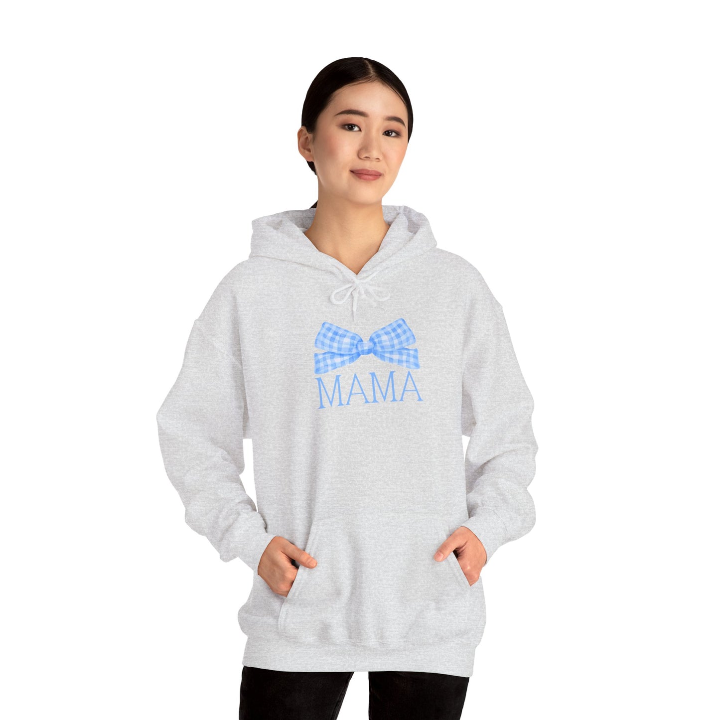 Mama Bow Blue Unisex Hoodie