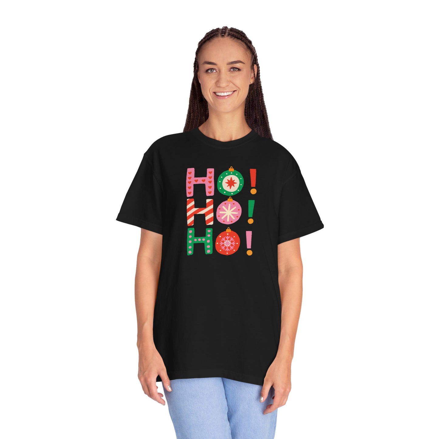 Ho Ho Ho Ornaments Comfort Colors Tee