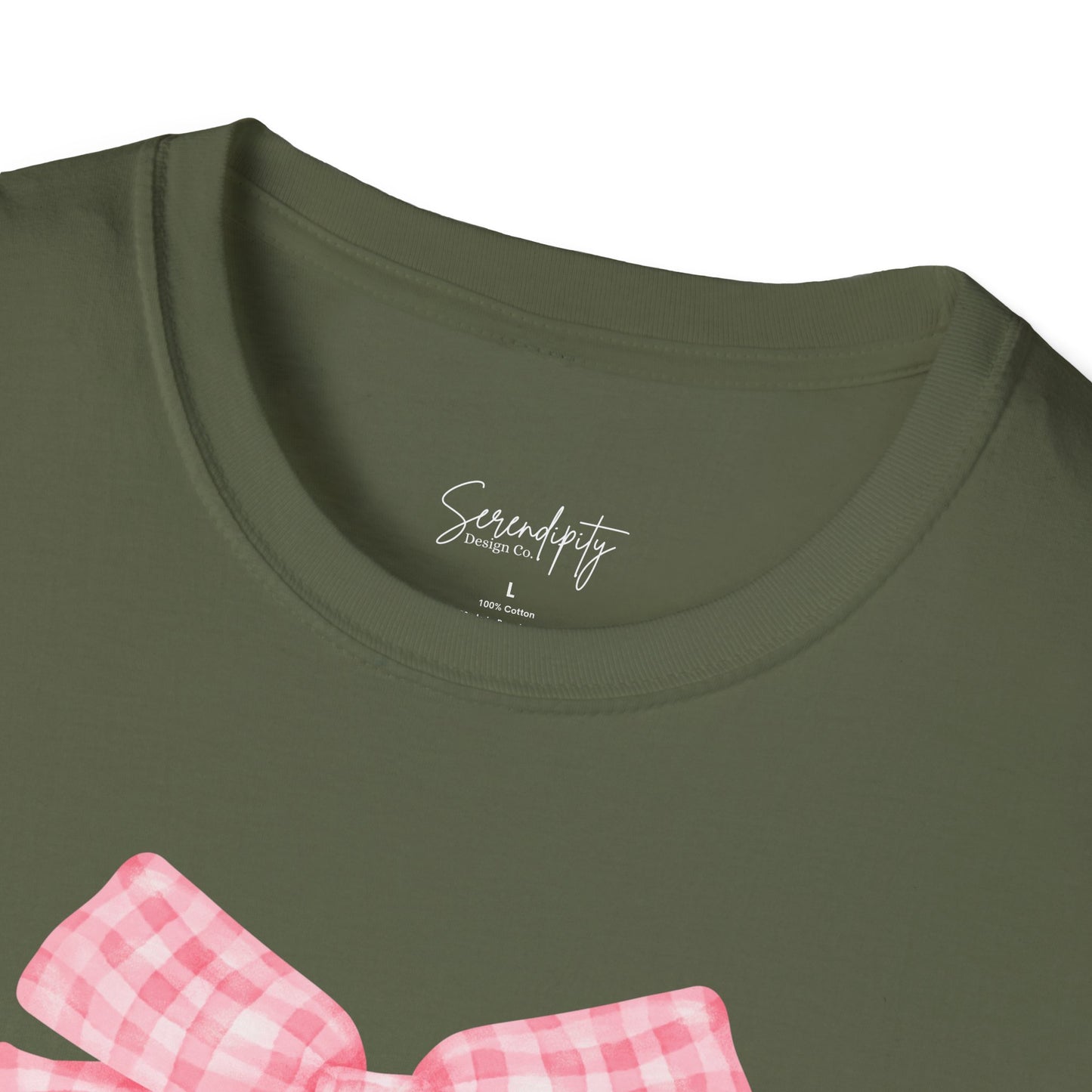 Mama Pink Bow Soft Style Tee