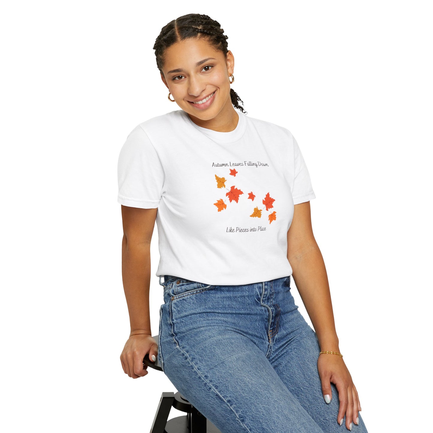 Autumn Leaves Falling Down Comfort Colors Tee