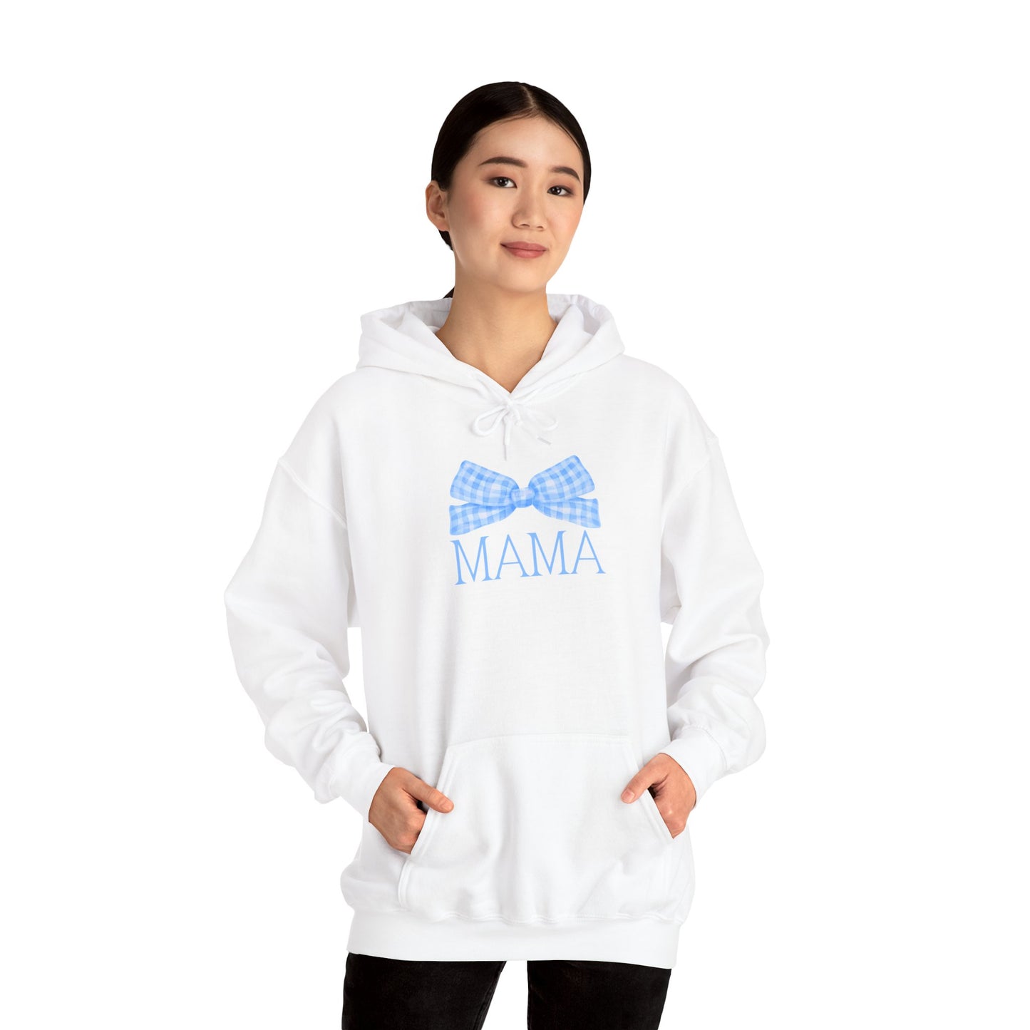 Mama Bow Blue Unisex Hoodie