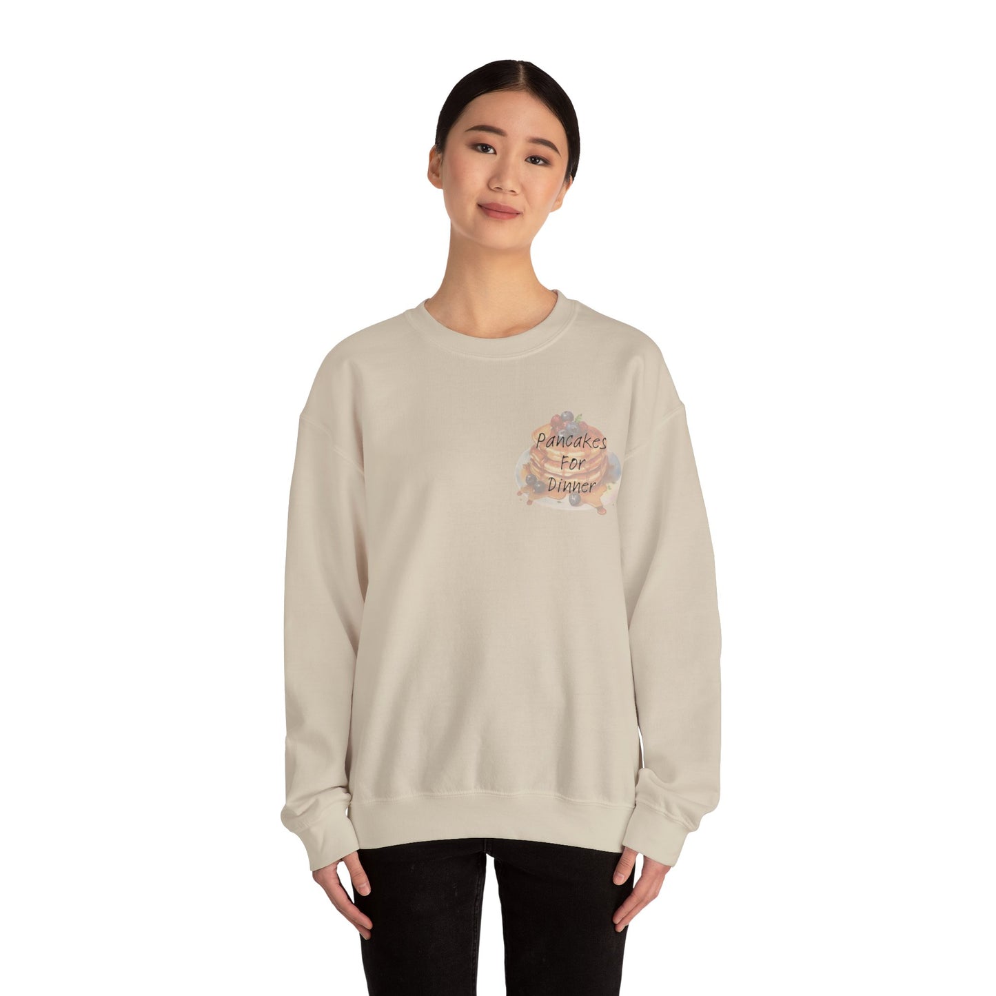 Pancakes For Dinner Crewneck Sweatshirt