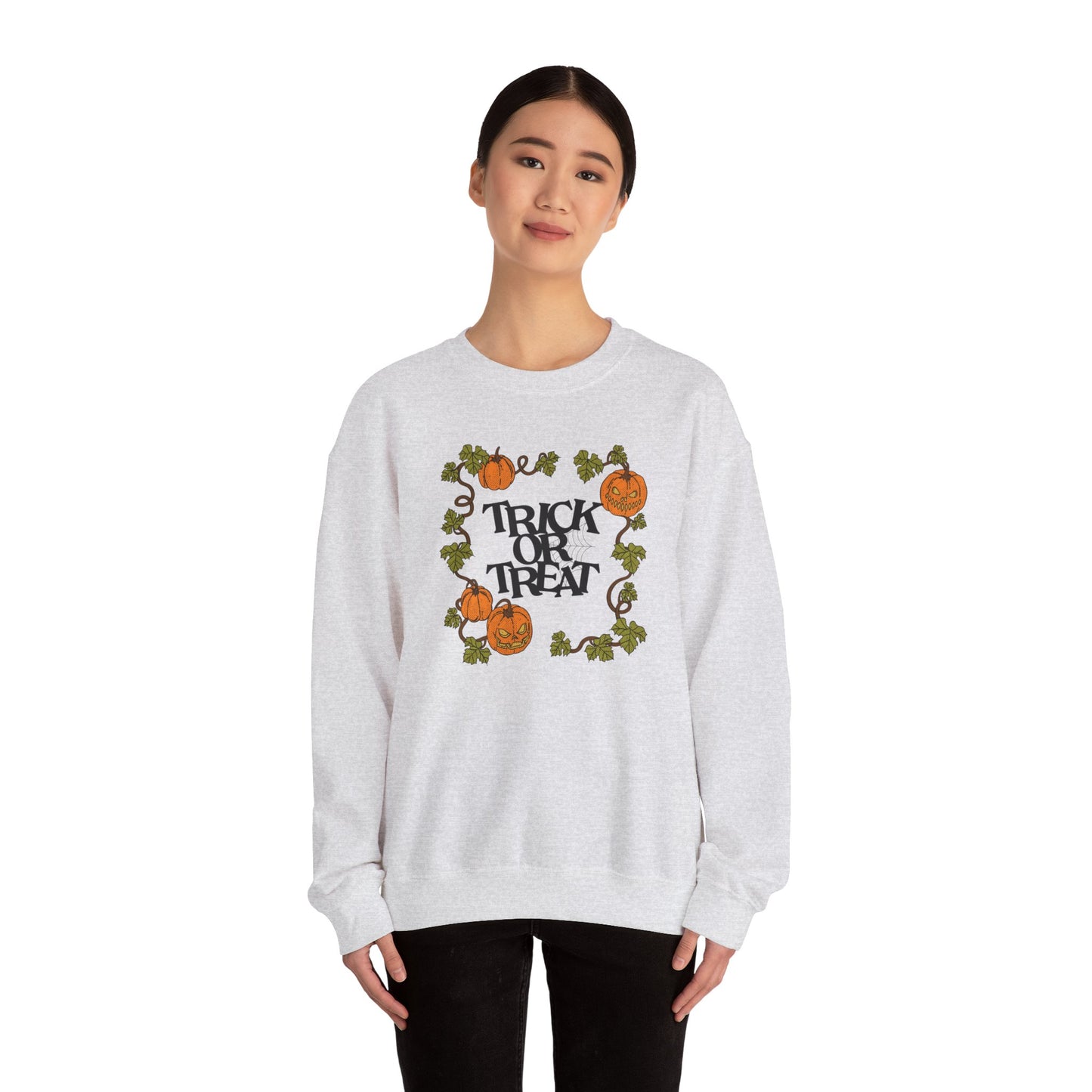 Vintage Pumpkins Trick or Treat Unisex Crewneck