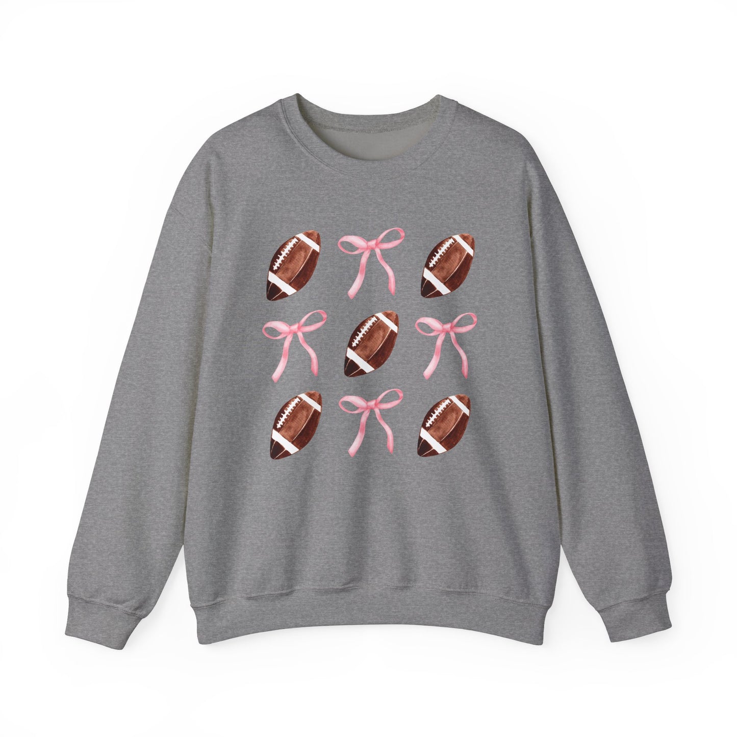 Football Bows Unisex Crewneck