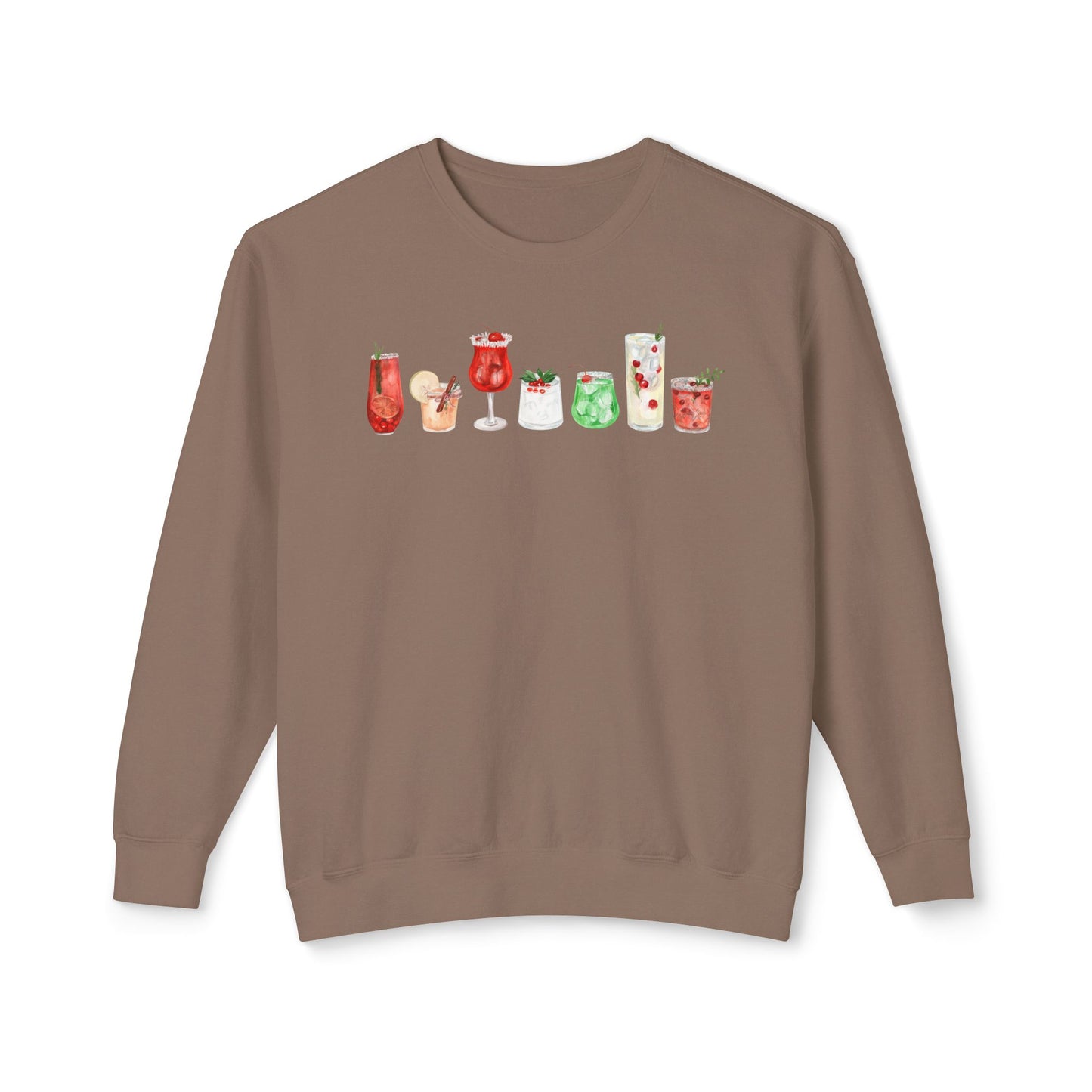 Christmas Cocktails Comfort Colors Sweatshirt