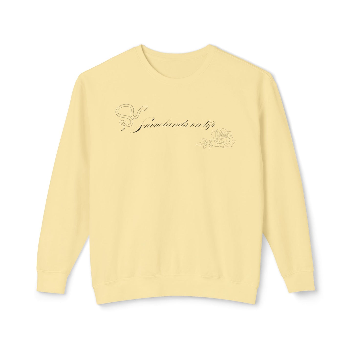 Snow Lands On Top Comfort Colors Sweatshirt