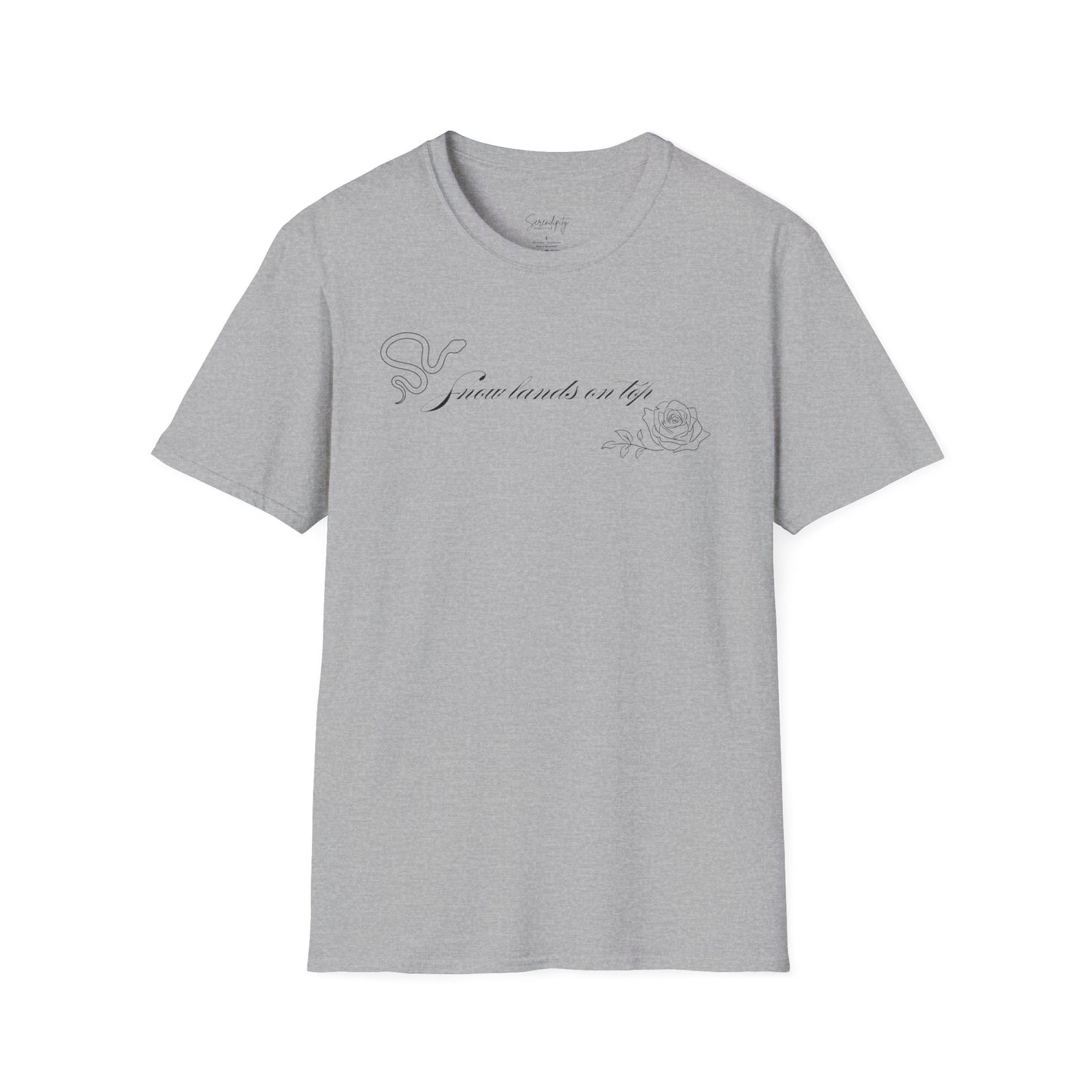 Snow Lands On Top Soft Style Tee