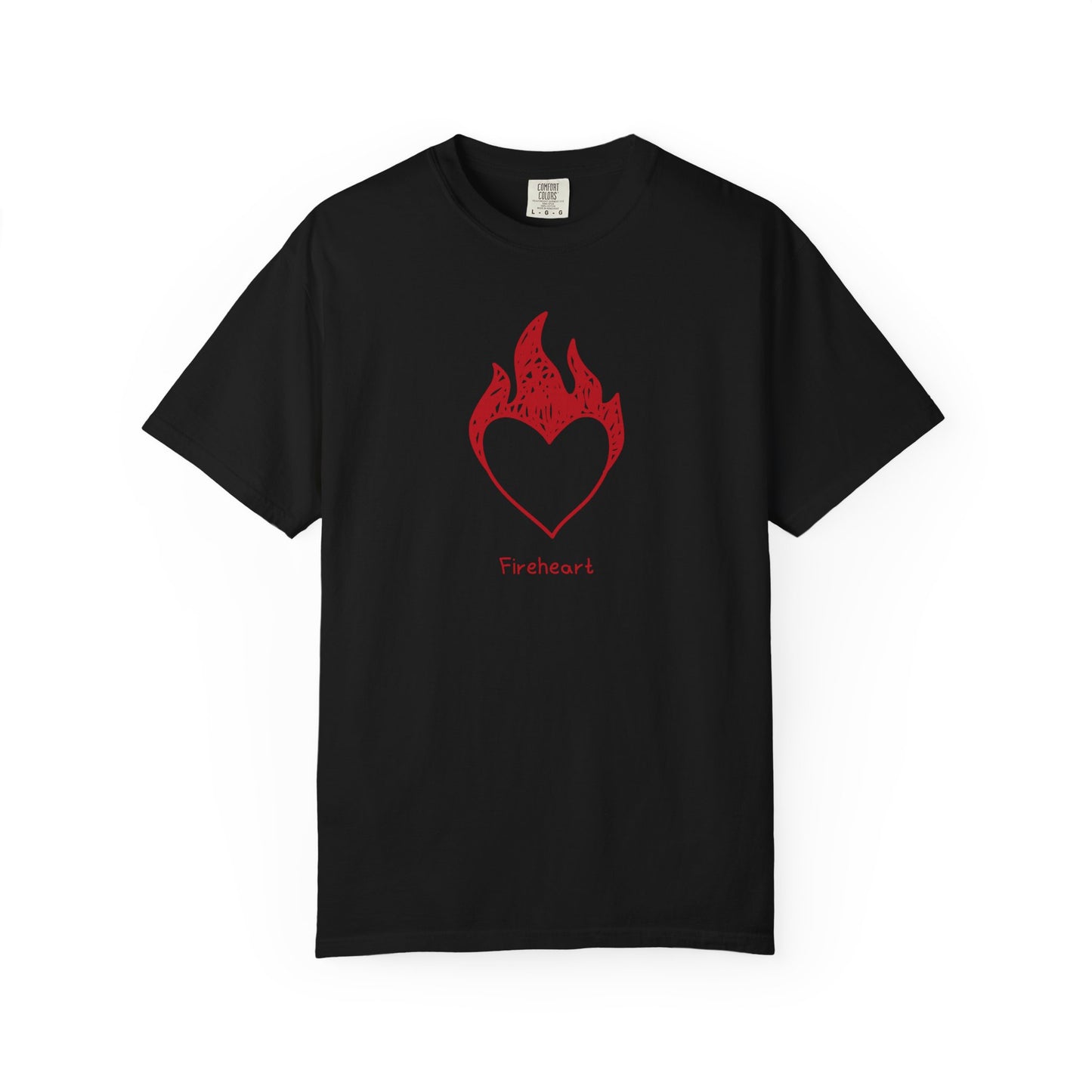 Fireheart Hand-drawn Comfort Colors Tee