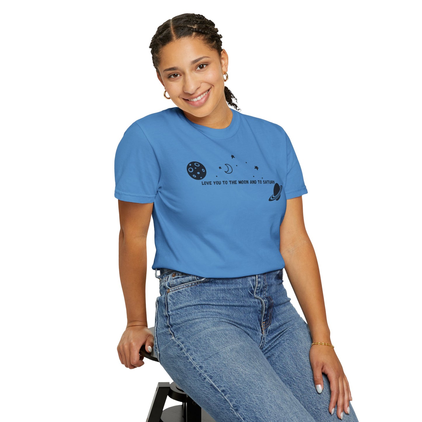 Love You to the Moon and to Saturn Comfort Colors Tee