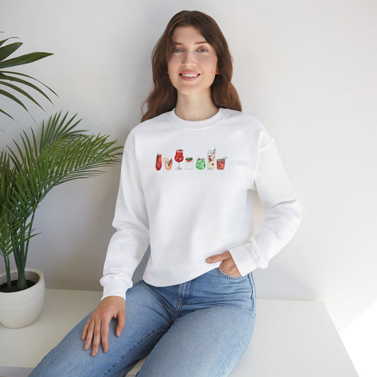 Christmas Cocktails Unisex Crewneck