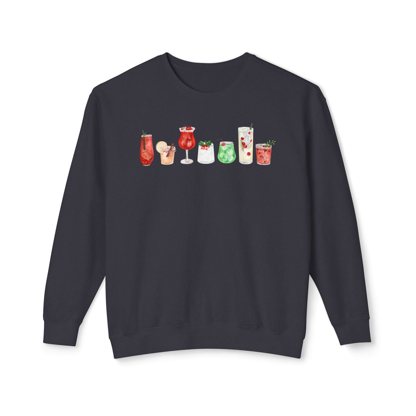 Christmas Cocktails Comfort Colors Sweatshirt