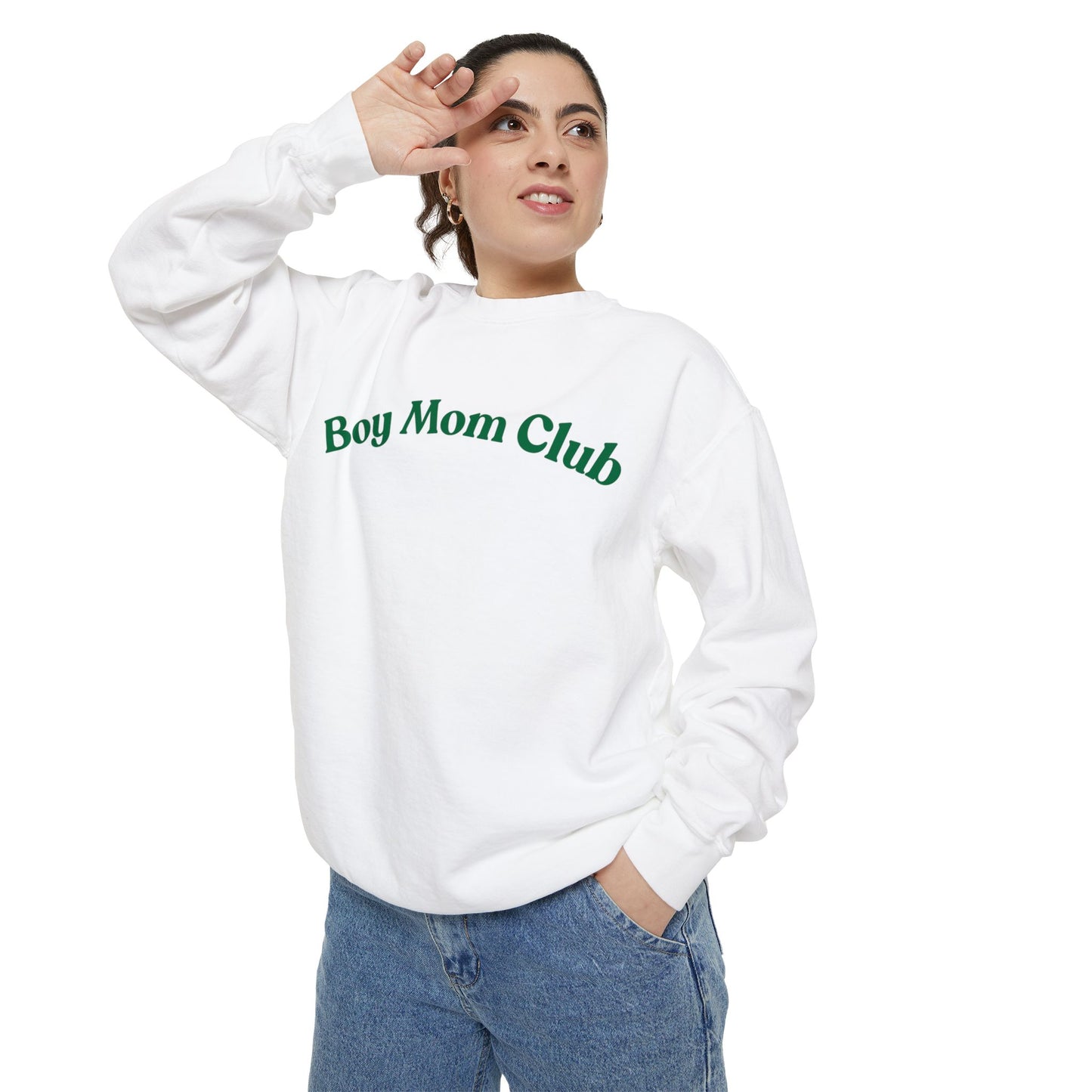 Boy Mom Club Comfort Colors Sweatshirt