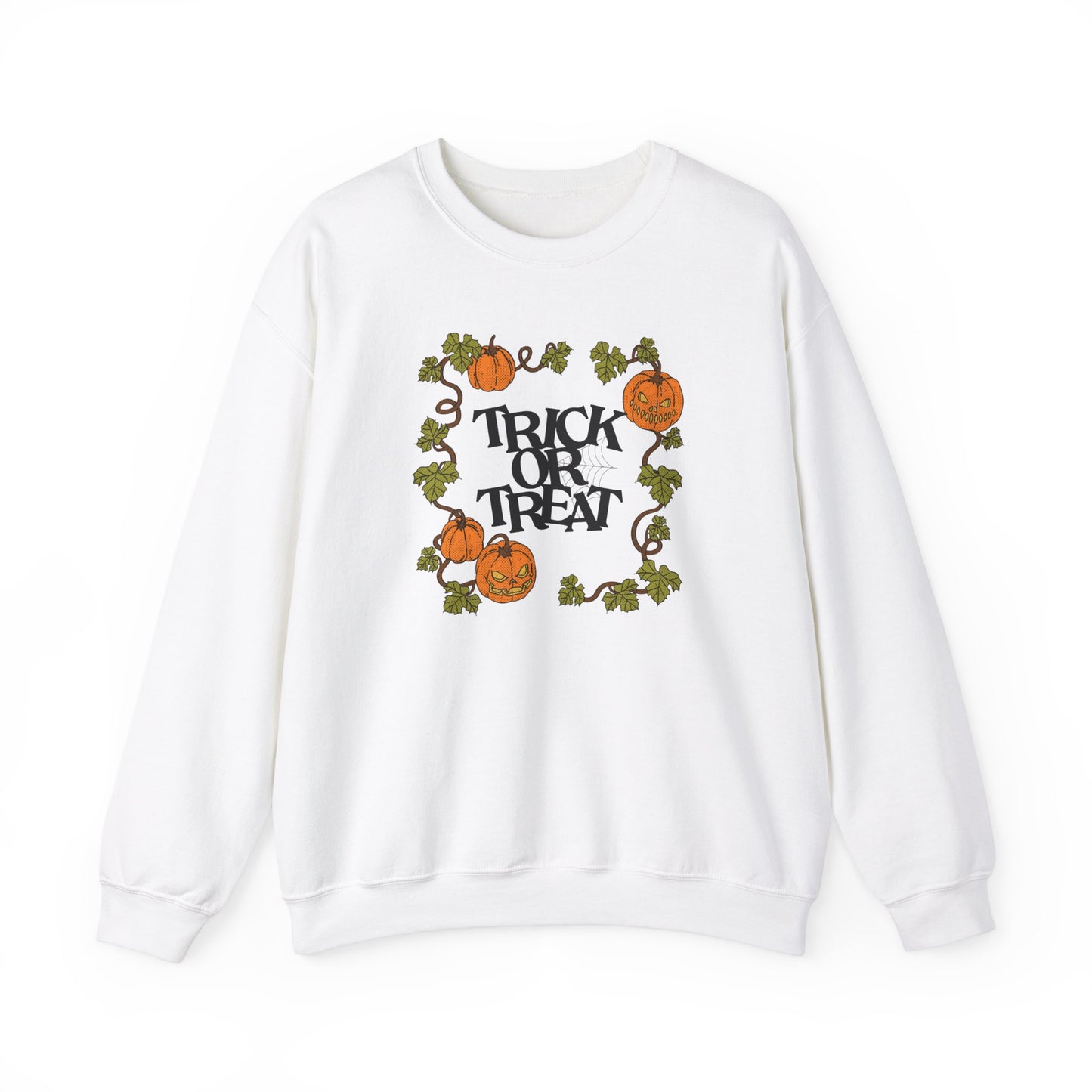 Vintage Pumpkins Trick or Treat Unisex Crewneck