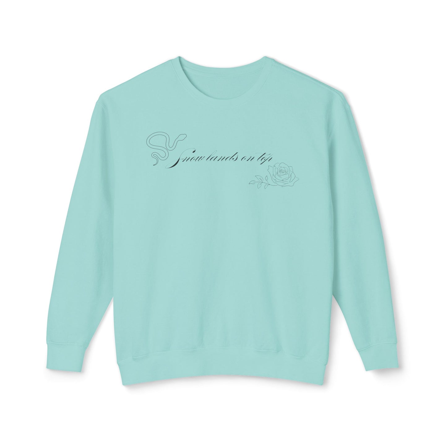 Snow Lands On Top Comfort Colors Sweatshirt
