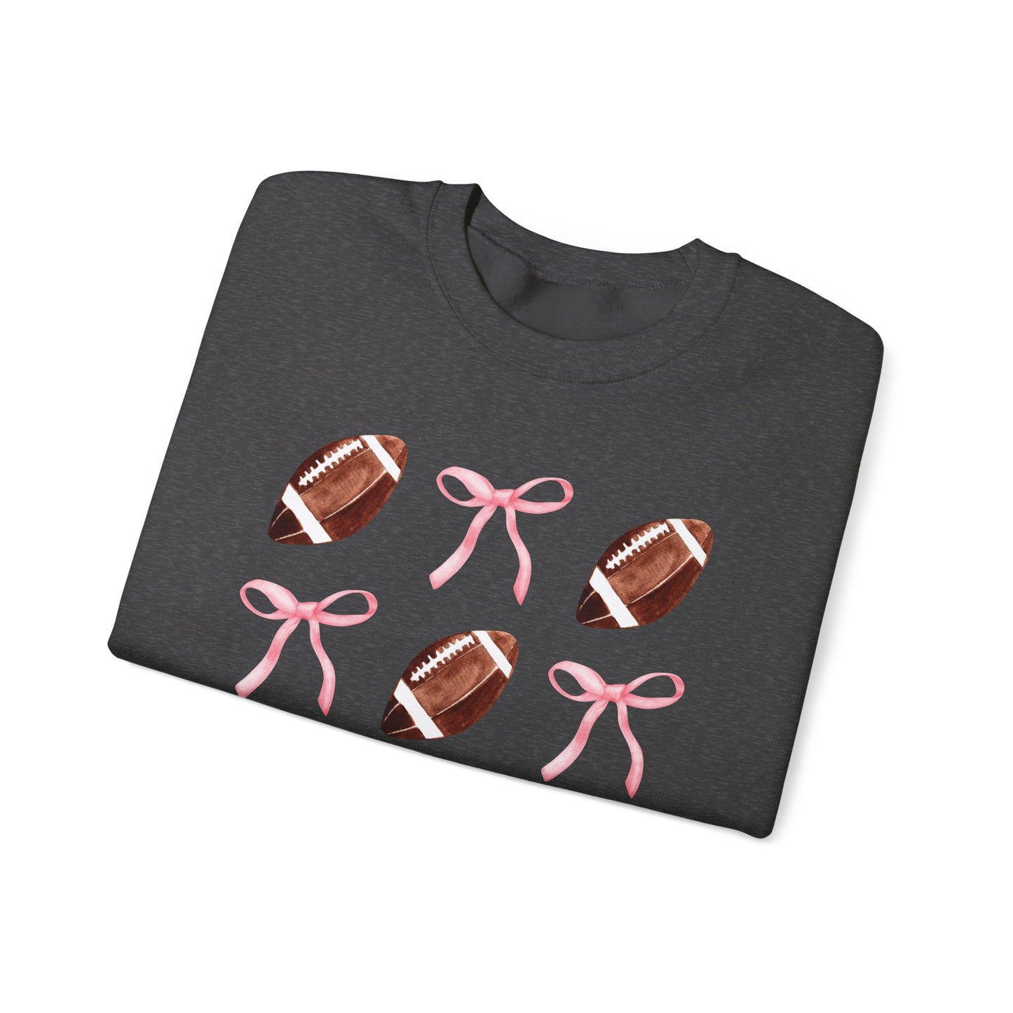 Football Bows Unisex Crewneck