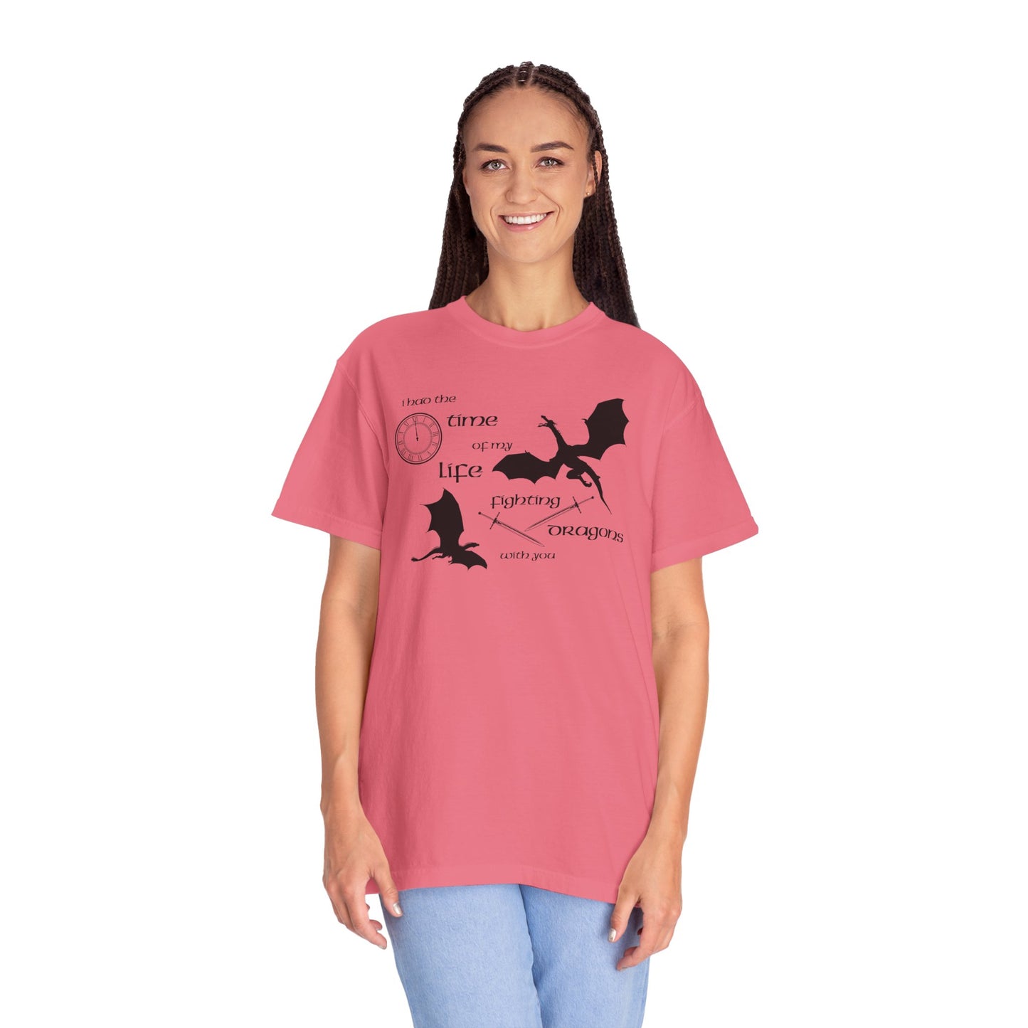 Fighting Dragons With You Comfort Colors Tee