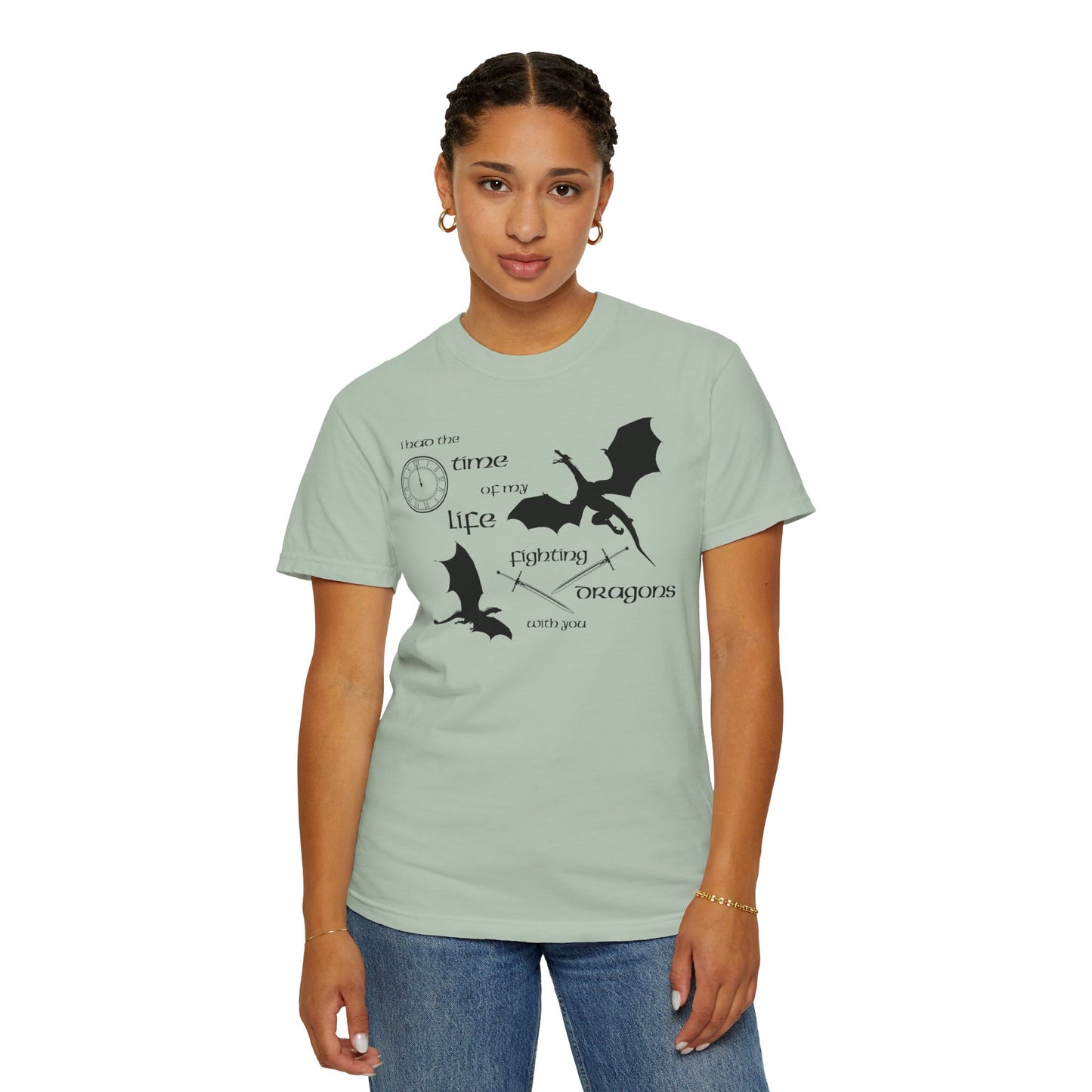 Fighting Dragons With You Comfort Colors Tee