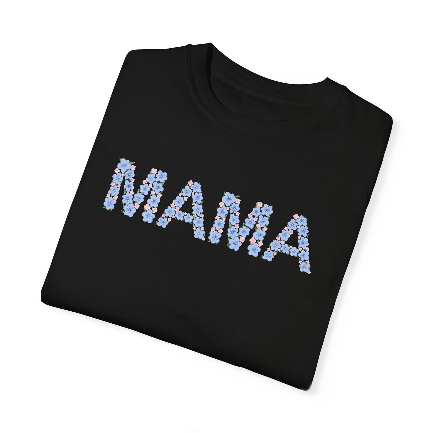 MAMA Floral Comfort Colors Tee