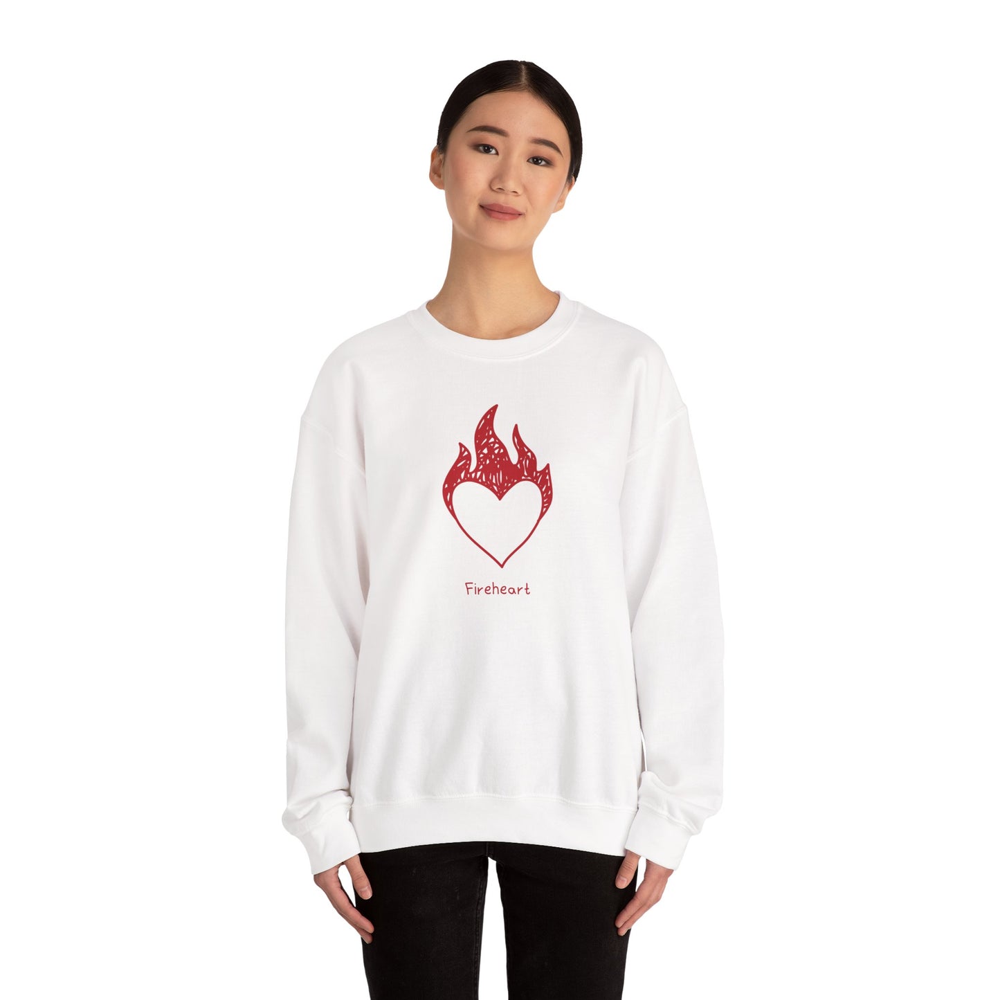Fireheart Hand-drawn Crewneck Sweatshirt