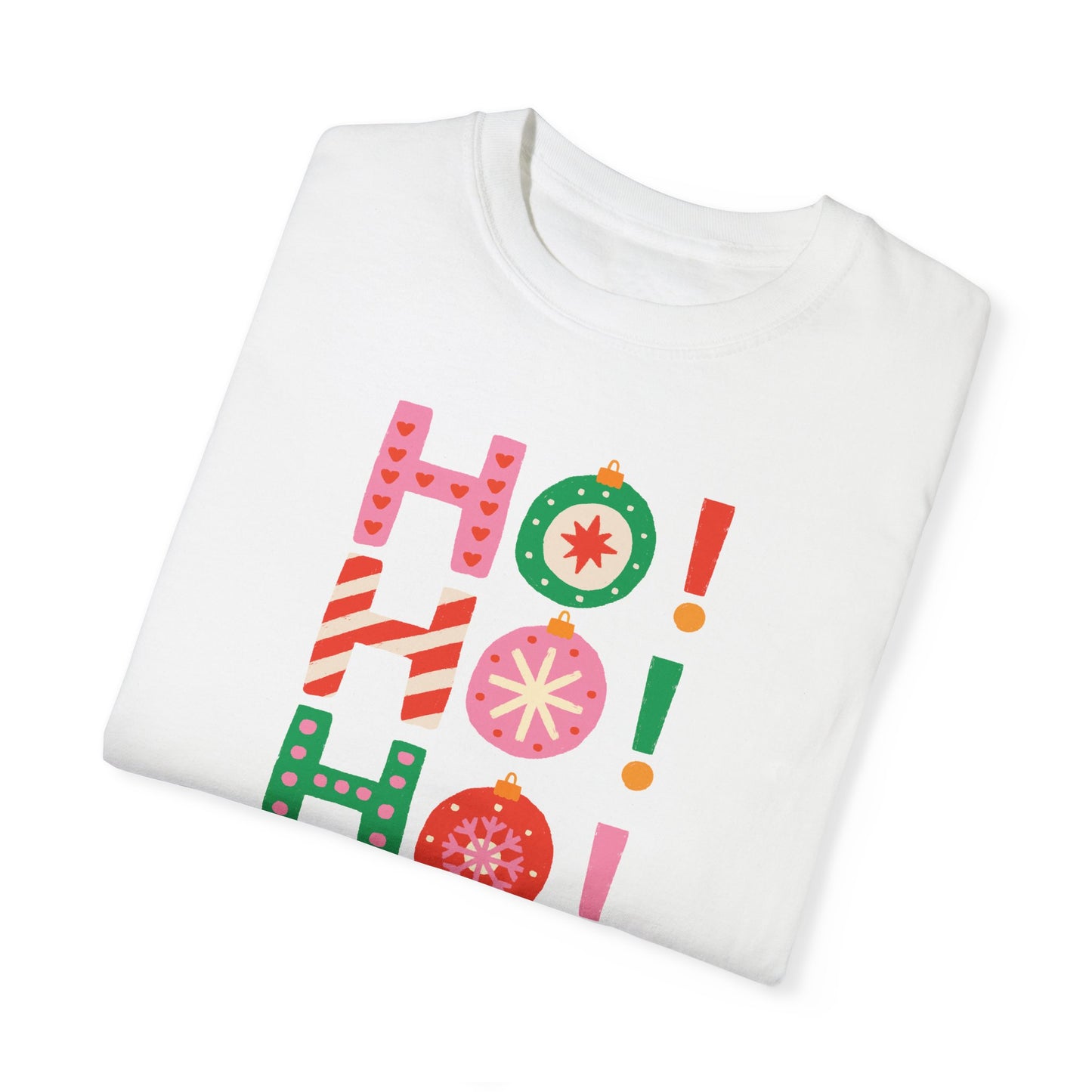 Ho Ho Ho Ornaments Comfort Colors Tee