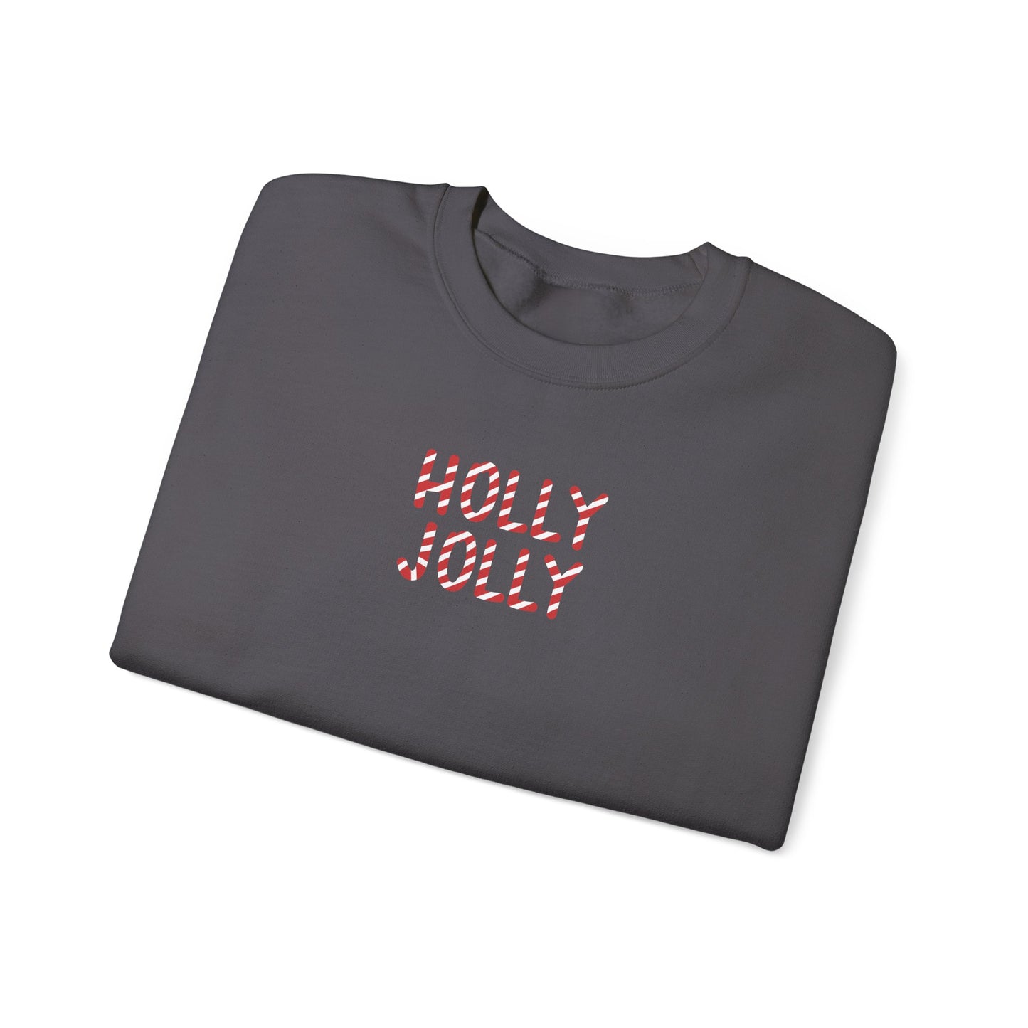 Holly Jolly Candy Cane Unisex Crewneck