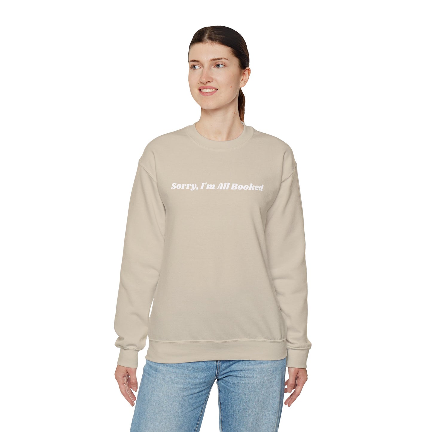 Sorry, I'm All Booked Unisex Crewneck