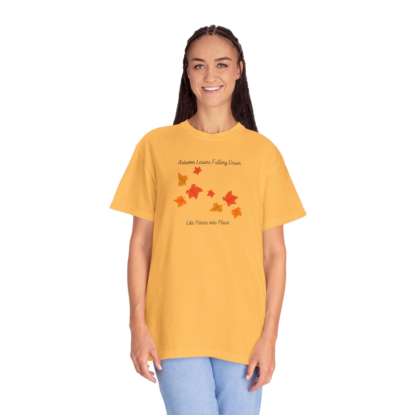 Autumn Leaves Falling Down Comfort Colors Tee