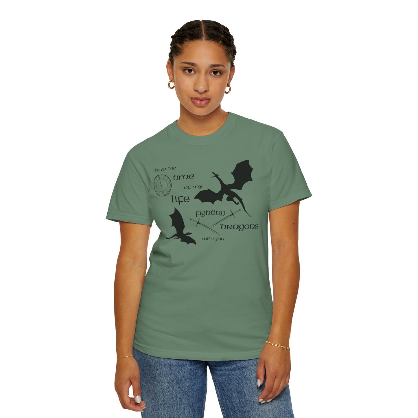 Fighting Dragons With You Comfort Colors Tee