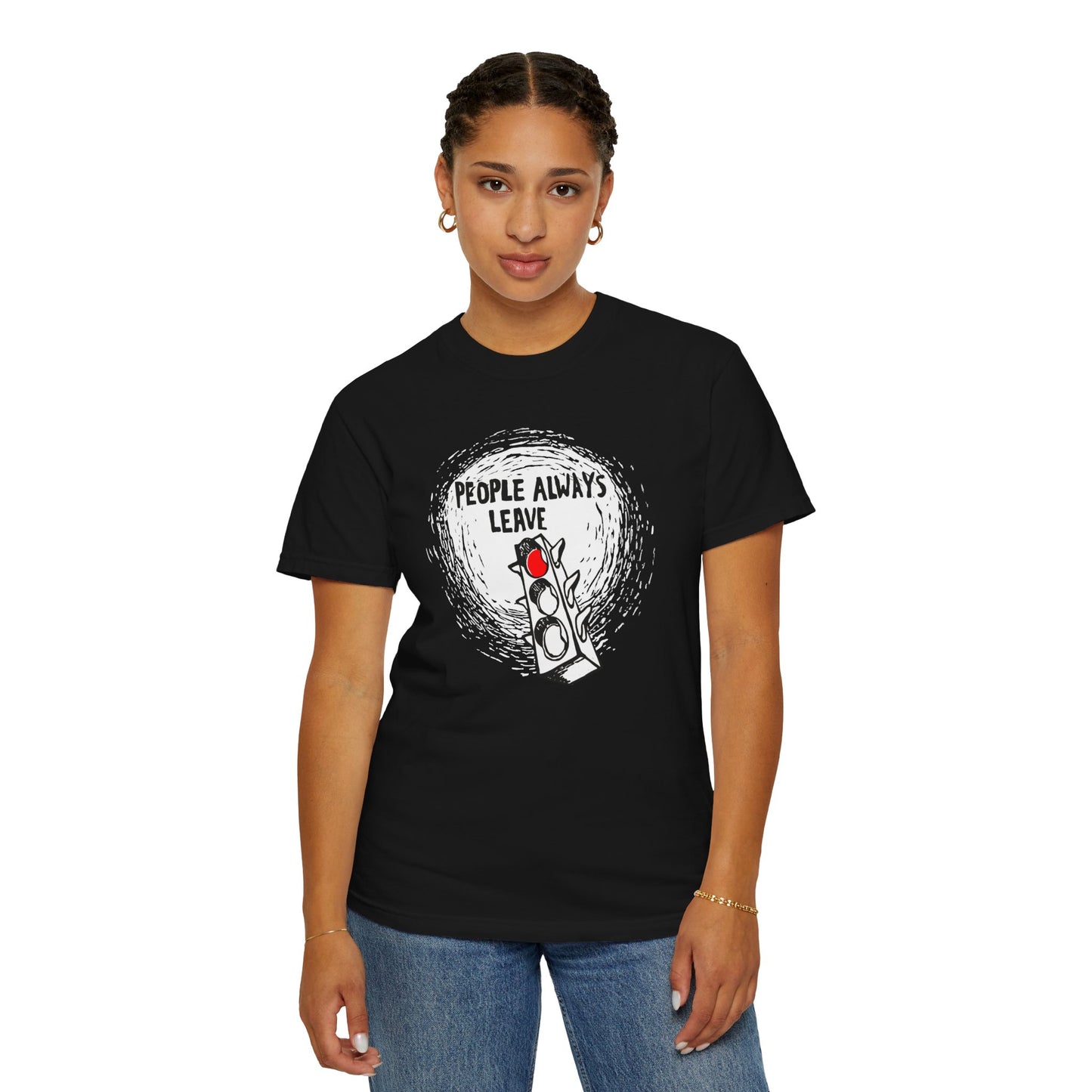 People Always Leave Comfort Colors Tee