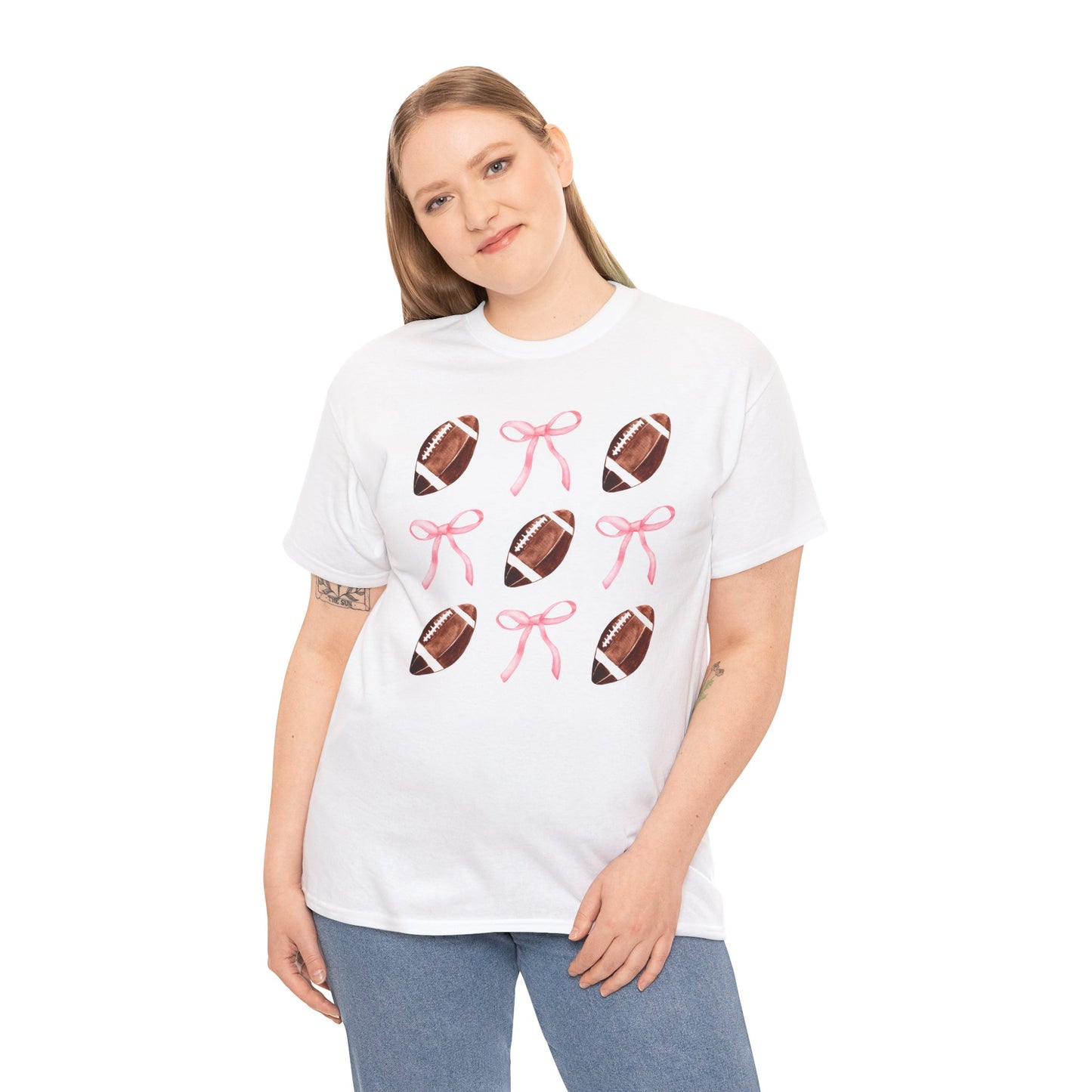 Football Bows Unisex Tee