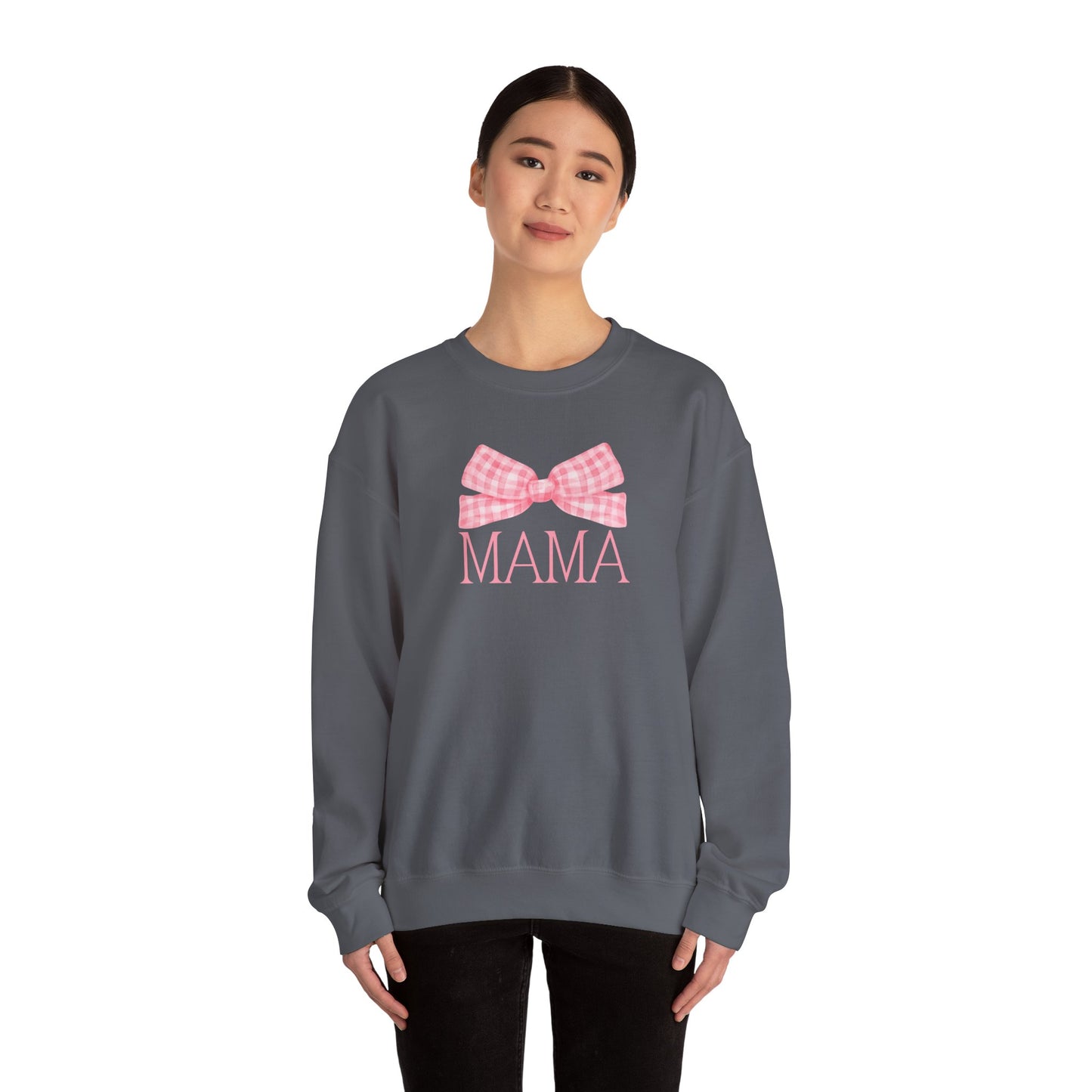 Pink Mama Bow Crewneck Sweatshirt