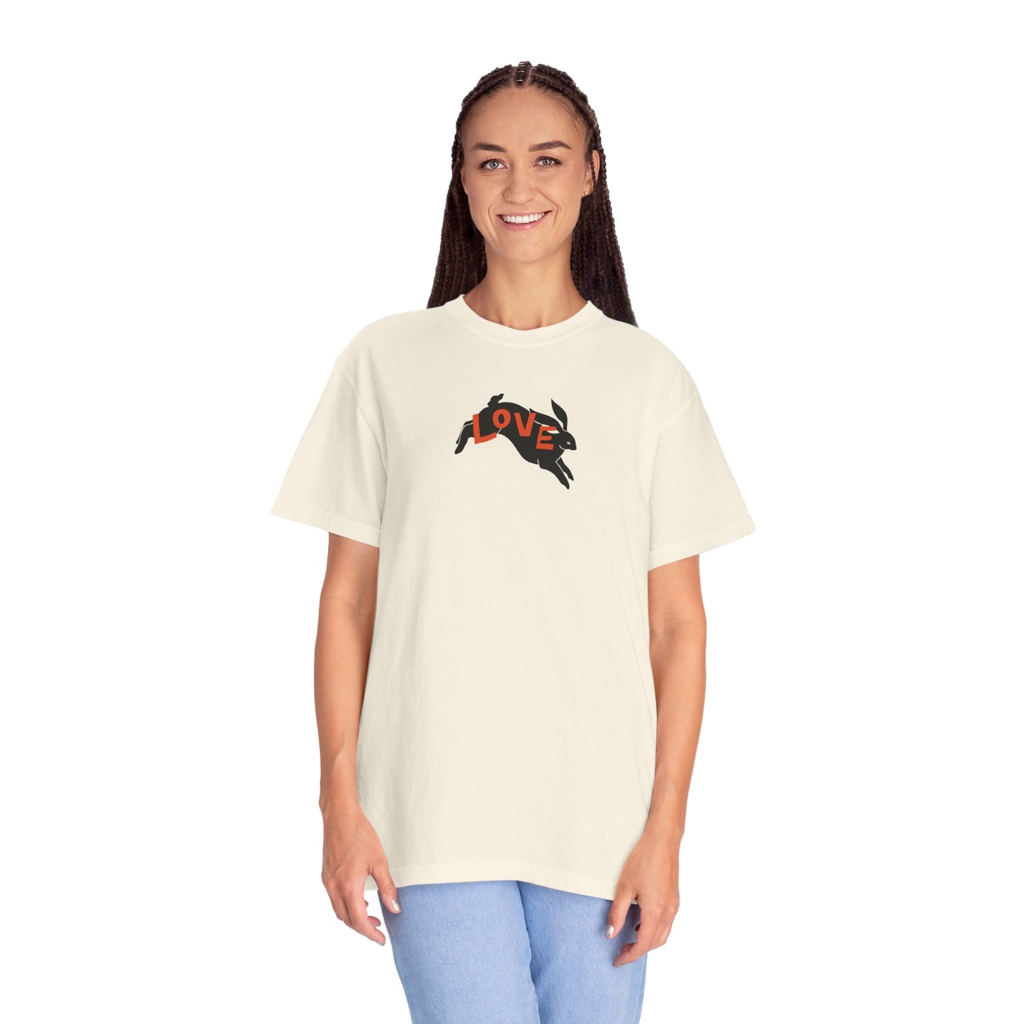 Love On Tour Bunny Comfort Colors Tee