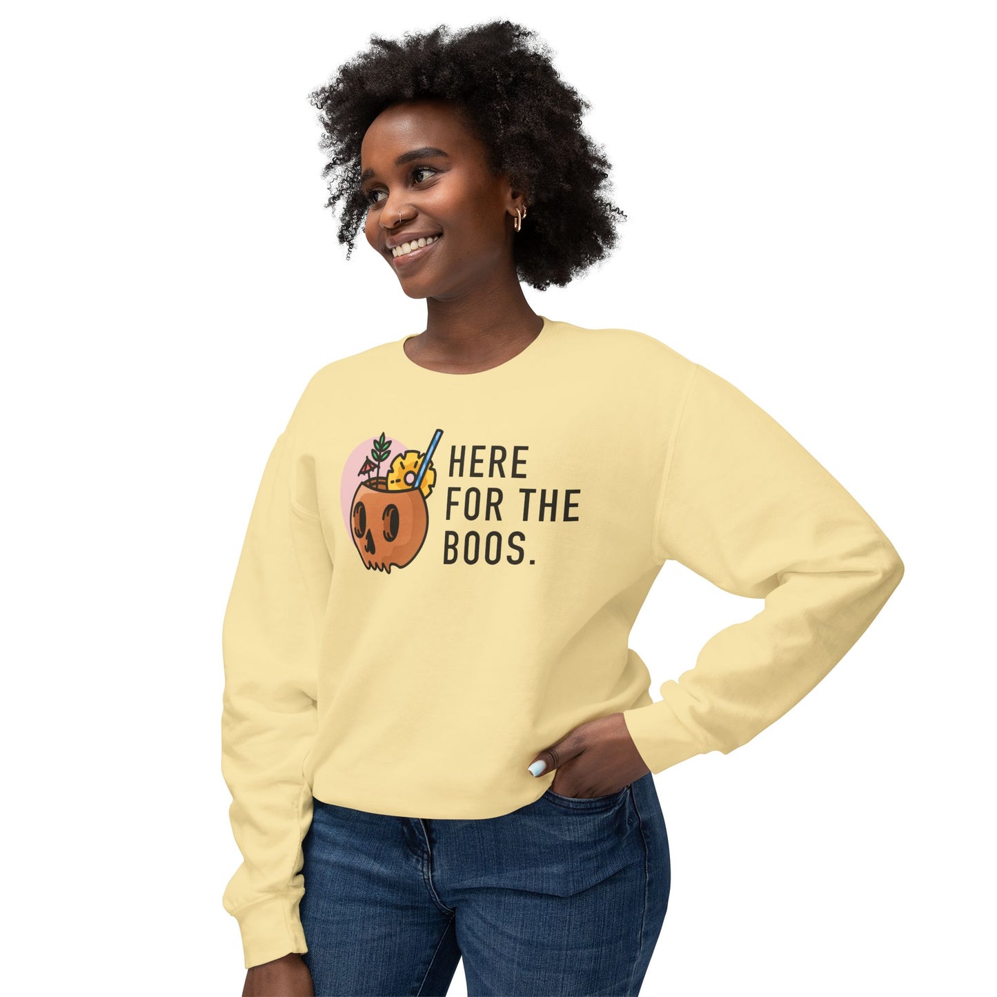 Here For The Boos Comfort Colors Sweatshirt