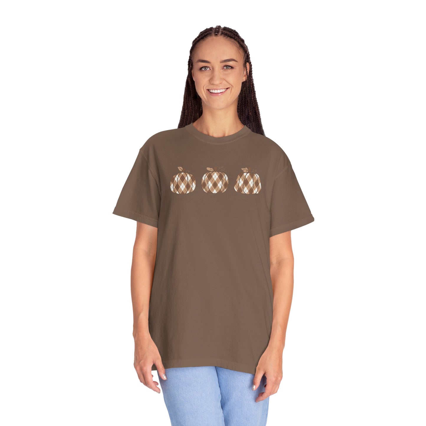 Plaid Pumpkins Comfort Colors Tee