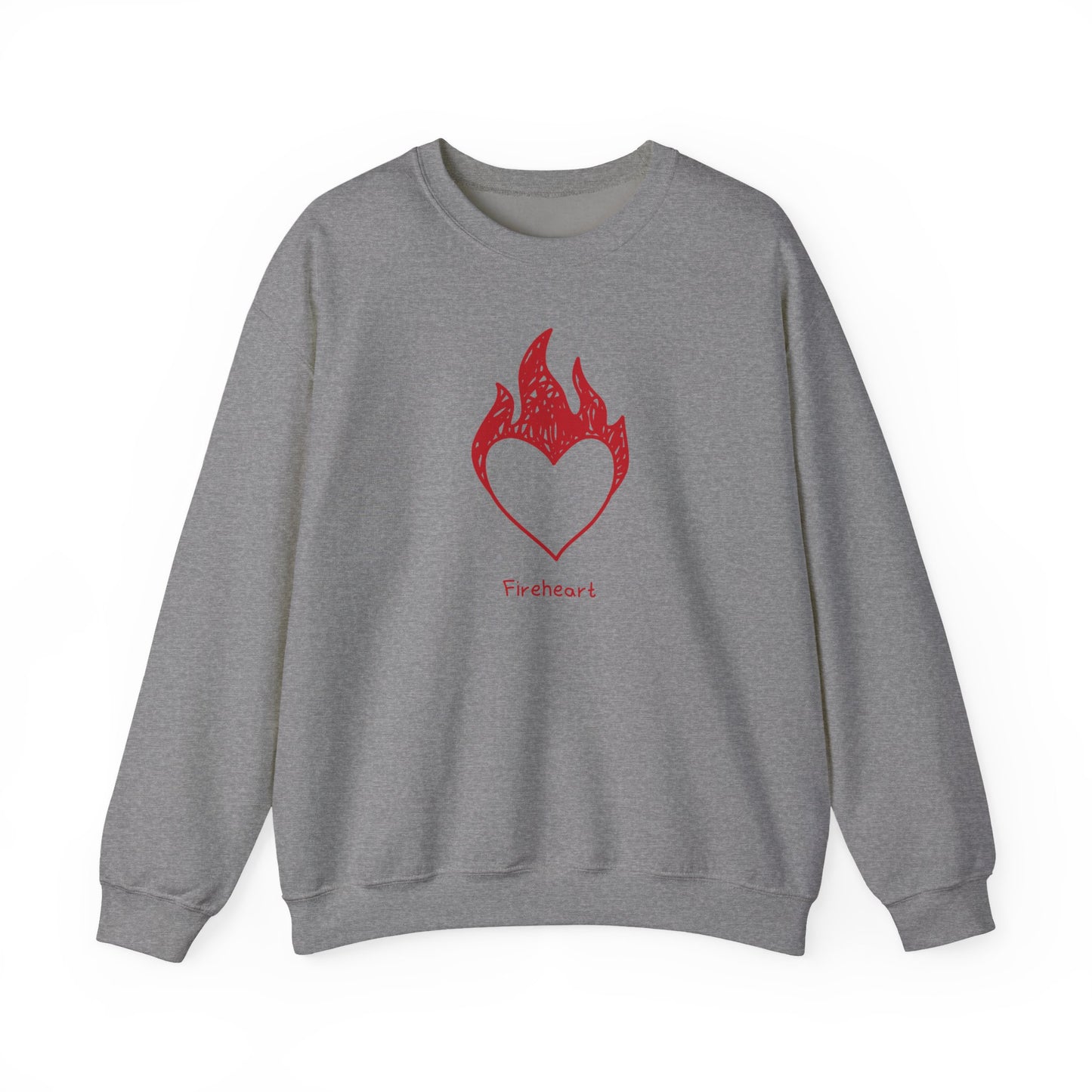 Fireheart Hand-drawn Crewneck Sweatshirt
