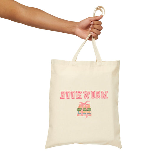 Bookworm Varsity Tote Bag