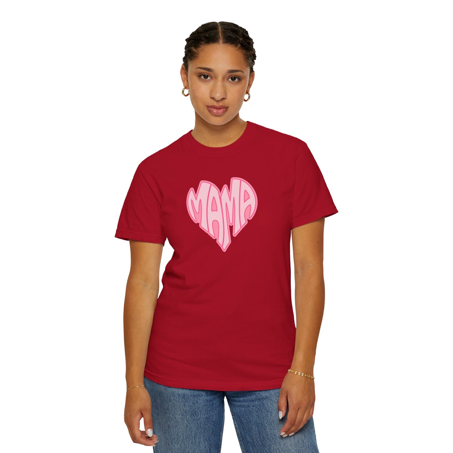 Mama Heart Comfort Colors Tee