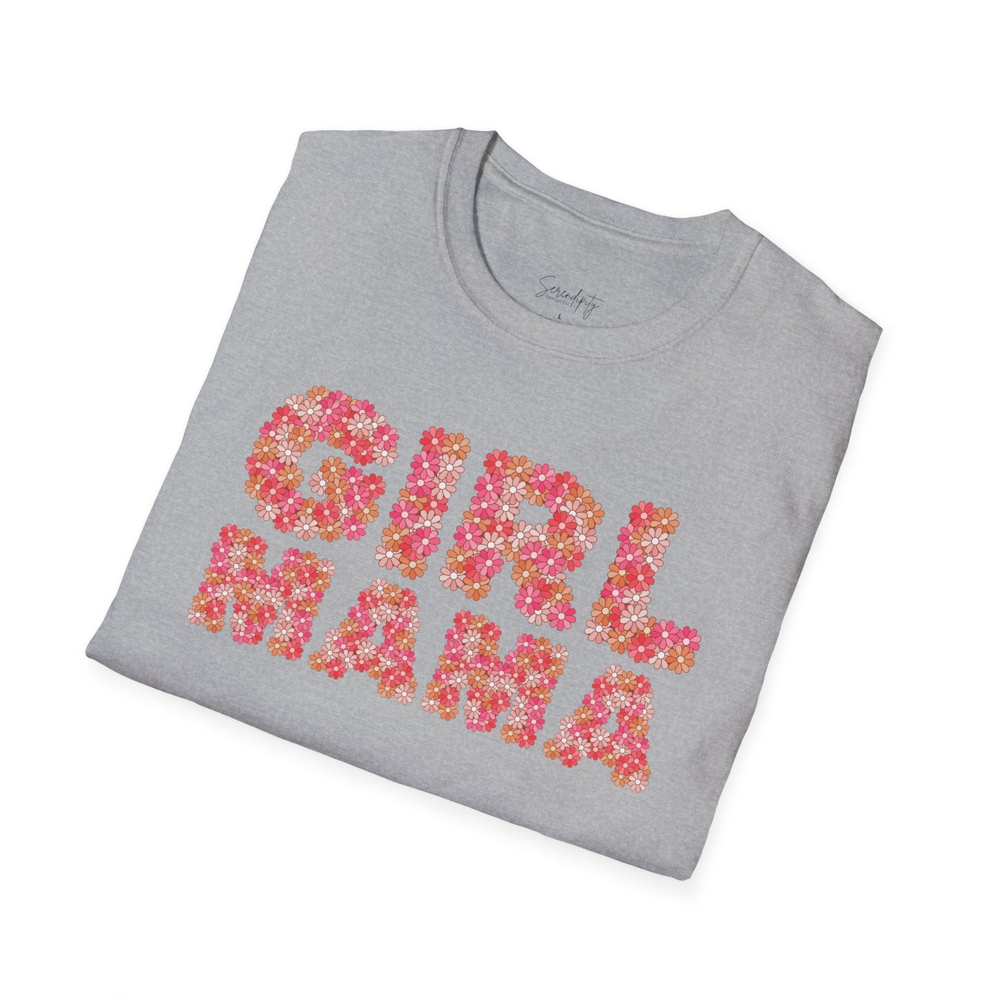 Girl Mama Retro Floral Soft Style Tee
