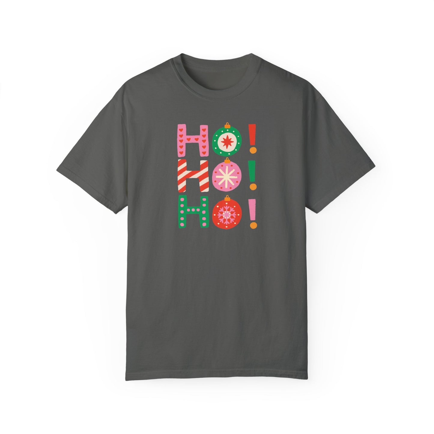 Ho Ho Ho Ornaments Comfort Colors Tee