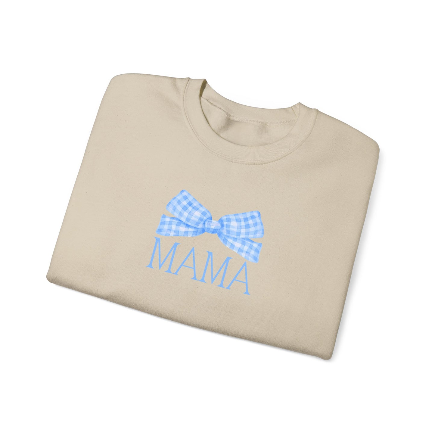 Mama Bow Blue Unisex Crewneck