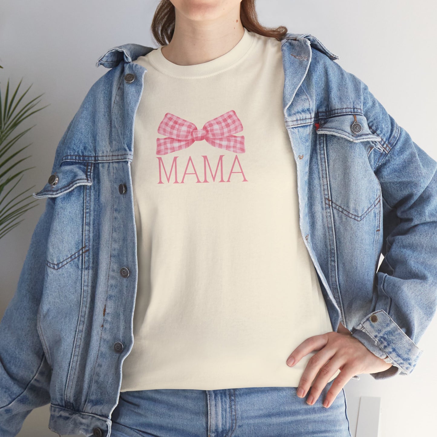 Mama Pink Bow Unisex Tee