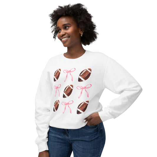 Coquette Footballs Comfort Colors Sweatshirt