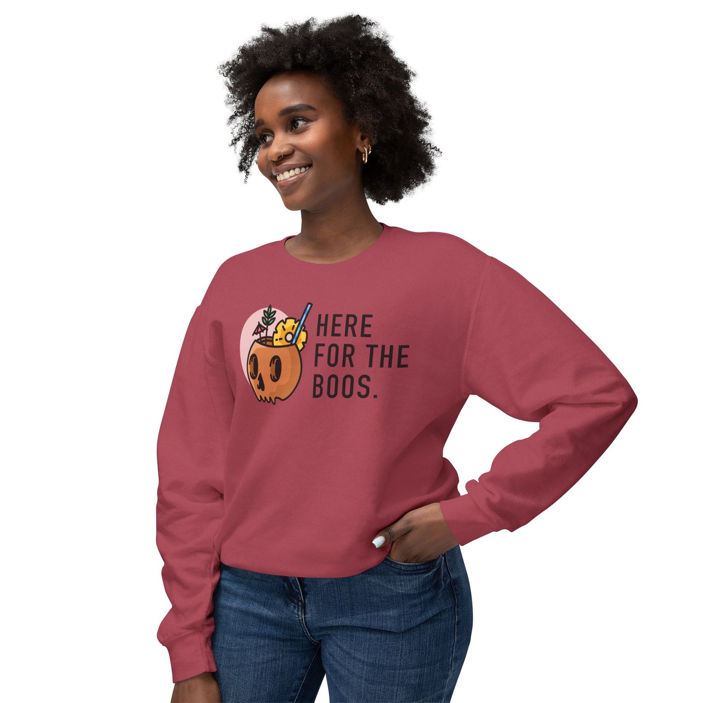 Here For The Boos Comfort Colors Sweatshirt