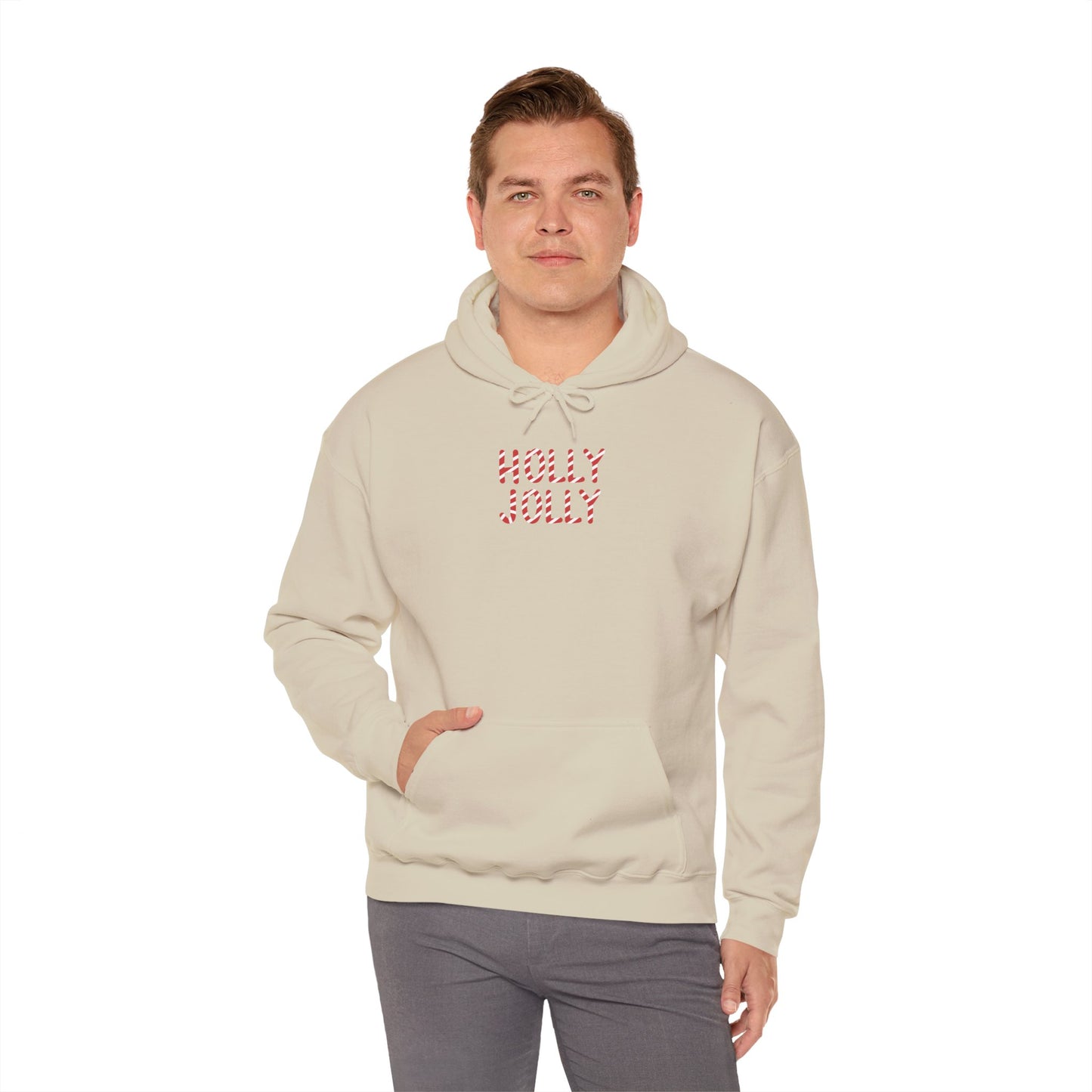 Holly Jolly Candy Cane Unisex Hoodie