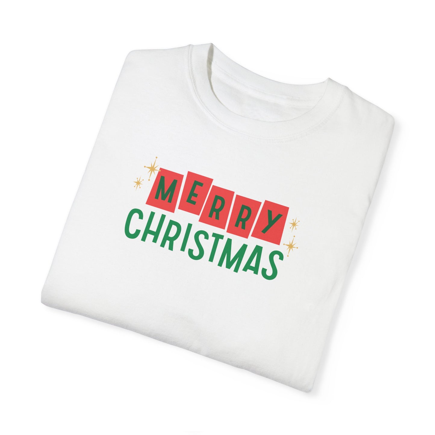 Retro Merry Christmas Comfort Colors Tee