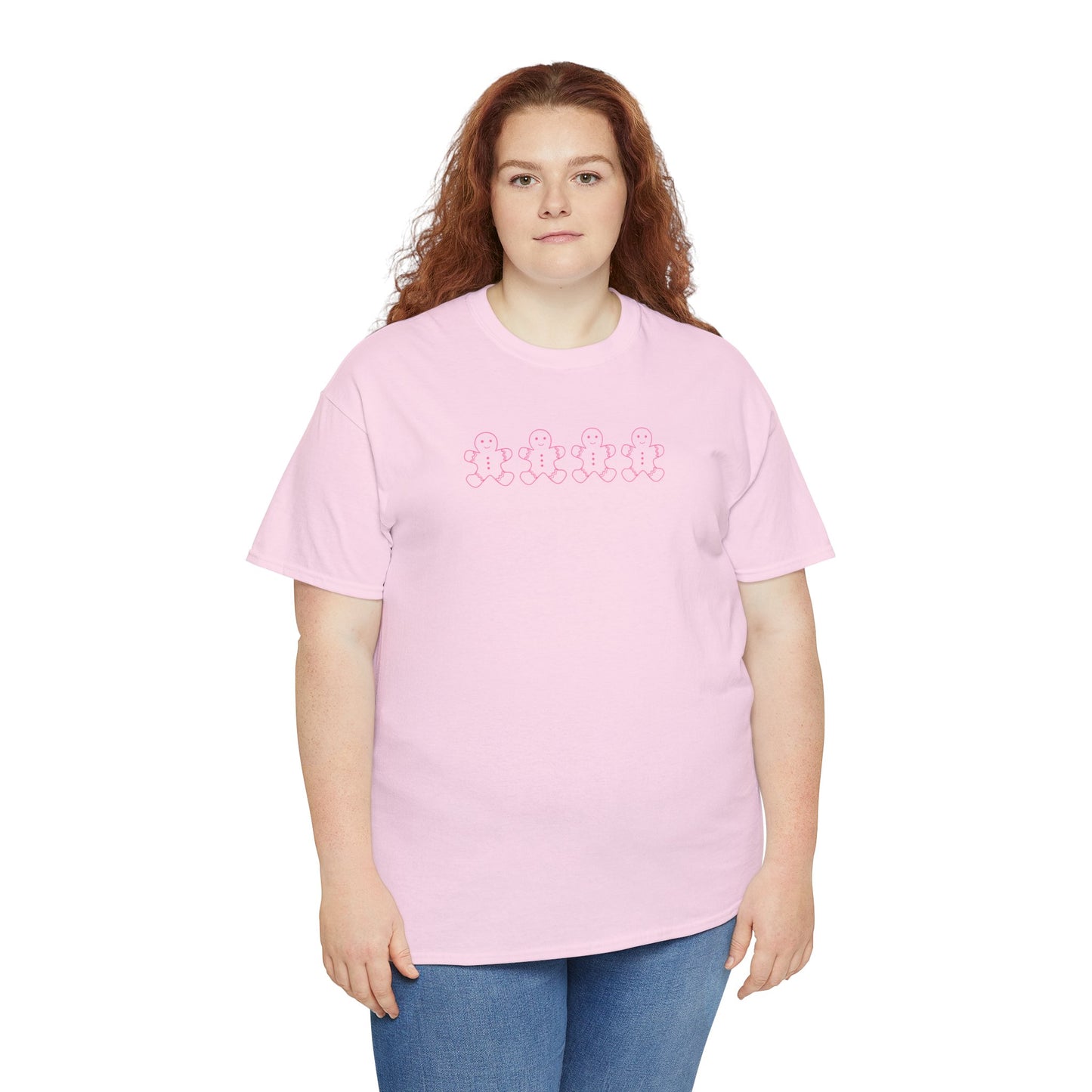 Pink Gingerbread Men Unisex Tee